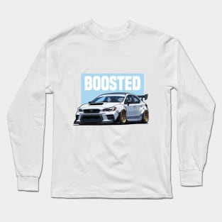 Subaru Impreza WRX STI Car Art - Boosted Modified JDM Car Long Sleeve T-Shirt